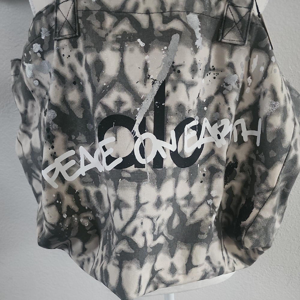 ALO Yoga Gray Tie-Dye Tote Bag